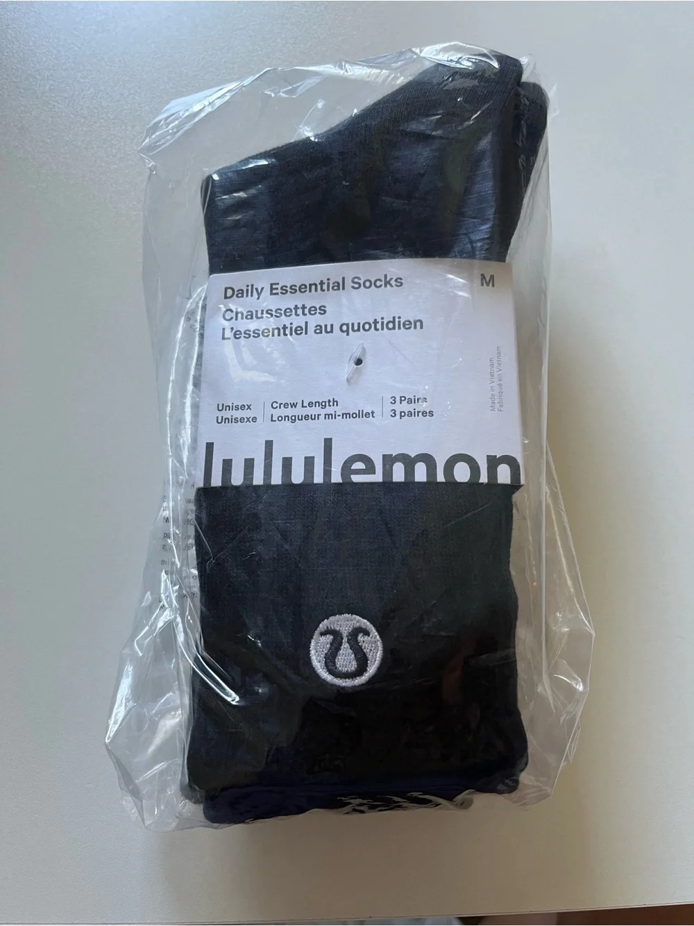 lululemon athletica Daily Essential Crew Socks - Black unisex